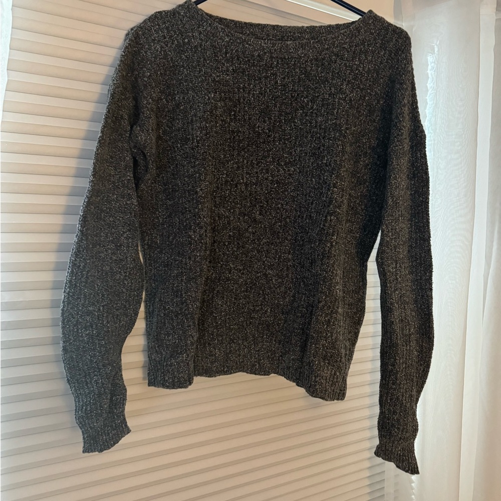 Cozy Gray Knit Sweater
